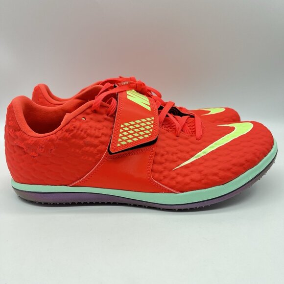 Nike Zoom High Jump Elite Track & Field Spikes Crimson Red Men\'s 9 FZ9636-600